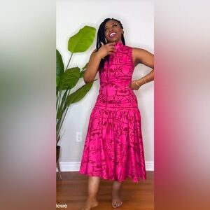 STYLEWE Pink Halter Midi Sundress